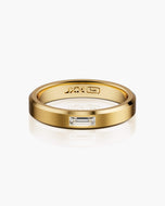Beveled Diamond Baguette Band 4mm - JAXXON