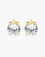 Classic Round Stud Earrings 8mm