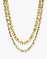 Women's Cuban + Franco Chain Stack - JAXXON