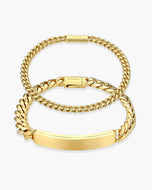 Cuban Link ID Bracelet Stack - JAXXON