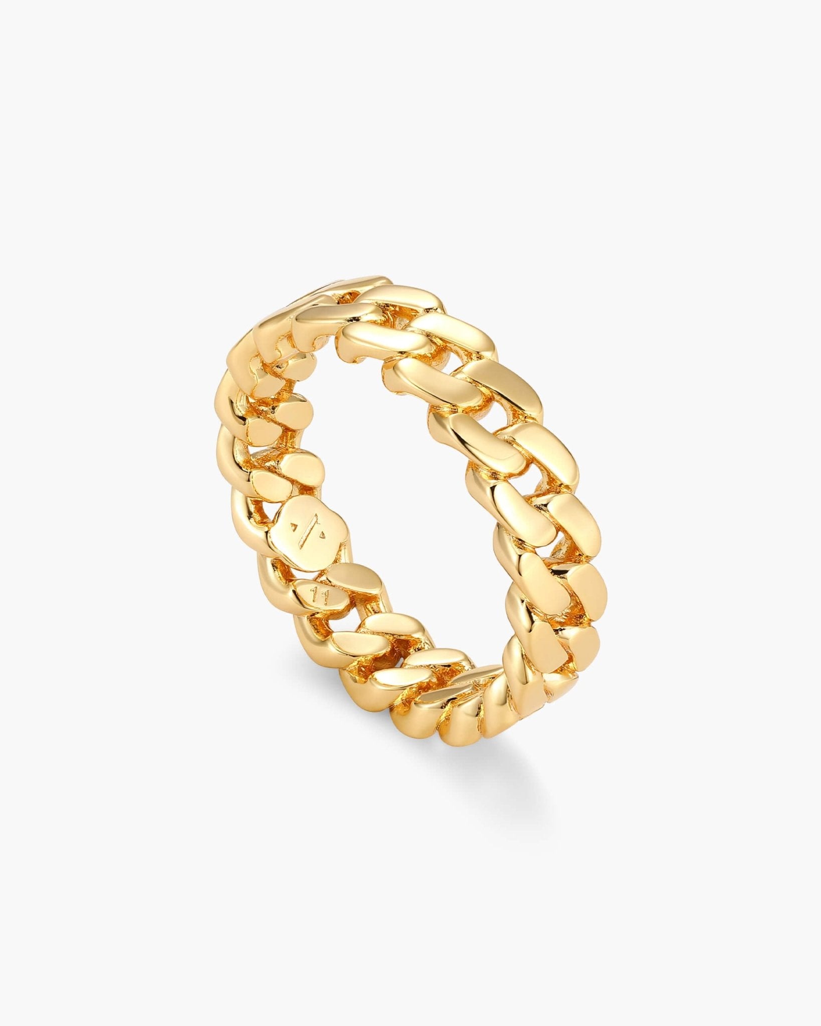 Cuban Link Ring Gold
