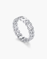 Cuban Link Ring Silver - JAXXON