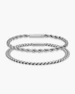 Cuban + Rope Bracelet Stack - JAXXON