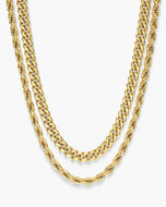 Cuban + Rope Chain Stack - JAXXON