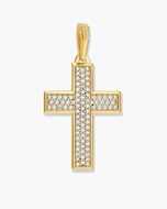 Iced Out Mosaic Cross Pendant - JAXXON
