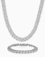 Women's Iced Out Cuban Set 8mm - JAXXON