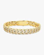 Iced Out Cuban Link Bracelet 10mm - JAXXON