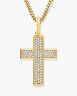 Iced Out Mosaic Cross Pendant - JAXXON