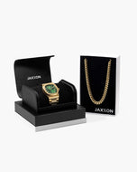 JX1 Automatic Watch + Cuban Link Chain 8mm - JAXXON