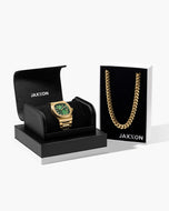 JX1 Automatic Watch + Cuban Link Chain 10mm - JAXXON