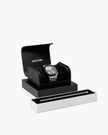 JX1 Chronograph Watch + Cuban Link Bracelet 5mm - JAXXON