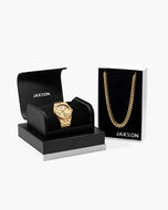 JX3 Watch + Cuban Link Chain 8mm - JAXXON