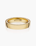 Modern Classic Diamond Framed Band 4mm - JAXXON