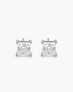 Square Stud Earrings Silver - JAXXON