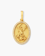 Studded St. Michael Pendant - JAXXON