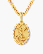 Studded St. Michael Pendant - JAXXON