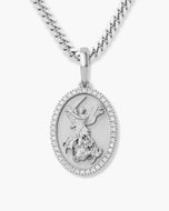 Studded St. Michael Pendant - JAXXON