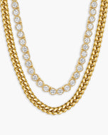 Women's Cuban + Tennis Chain Stack 3mm + 3mm