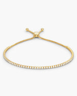 Women's Adjustable Tennis Bracelet Gold - JAXXON
